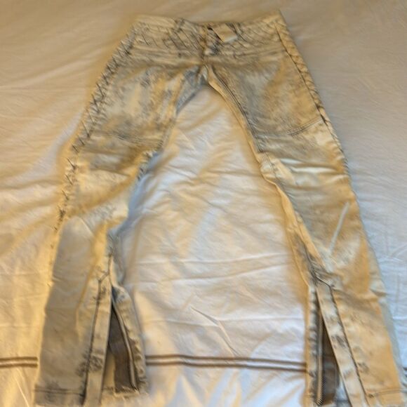 NWT Maje Women’s E14 Downtown Low Rise Quilted Skinny Jeans. White/Black. Sz 36 - Picture 4 of 12